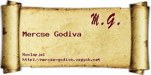 Mercse Godiva névjegykártya